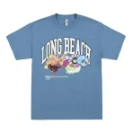 Arbor Blue Takashi Murakami Flaming Skull Flower Wordmark T-shirt