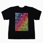 Black Takashi Murakami 108 Bonno Murakami Flowers T-Shirt
