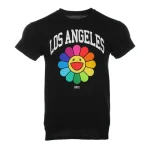 Black Takashi Murakami ComplexCon Los Angeles Flower Tee