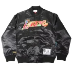 Black Takashi Murakami ComplexCon x LA Lakers Satin Jacket