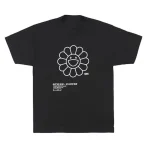 Black Takashi Murakami Flower T-shirt