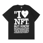 Black Takashi Murakami I Love NFT But I Know T-shirt