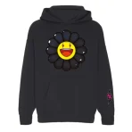 Black Takashi Murakami x J Balvin Flower Hoodie