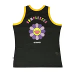Black Takashi Murakami x LA Lakers ComplexCon Mitchell and Ness Basketball Jersey Back