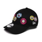 Black Takashi Murakami x New Era Flower 9Forty Strap Hat - Image 2