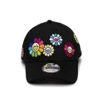 Black Takashi Murakami x New Era Flower 9Forty Strap Hat