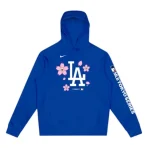 Blue Takashi Murakami x Nike x MLB LA Tokyo Series Dodgers Hoodie