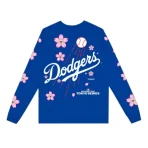 Blue Takashi Murakami x Nike x MLB Tokyo Dodgers L/S Tee Back