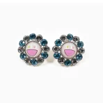 Blue-White Takashi Murakami x Liquem Flower Earring