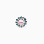 Blue/White Takashi Murakami x Liquem Flower Rings