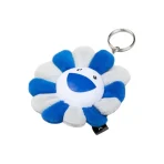 Blue/White Takashi Murakami x MLB x Dodgers Flower Keychain Back
