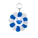 Blue/White Takashi Murakami x MLB x Dodgers Flower Keychain