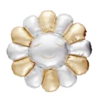 Gold/Silver Takashi Murakami Flower Pillow Back