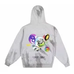 Grey Takashi Murakami +44 Mind Warp Hoodie Back View