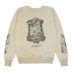 Grey Takashi Murakami x SAINT Mxxxxxx Jesus Crewneck Sweatshirt