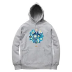 Heather Grey Takashi Murakami Silhouette Hoodie