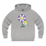 Heather Grey Takashi Murakami x OVO Surplus Flower Owl Hoodie