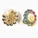 Multi-Color Takashi Murakami x Liquem Flower Earring Back