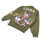 Olive Takashi Murakami +44 Metamorphosis Bomber Jacket Back View