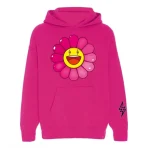 Pink Takashi Murakami x J Balvin Flower Hoodie