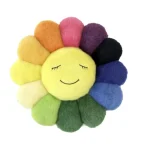 Rainbow/Yellow Takashi Murakami 30CM Flower Plush Back