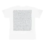 White Takashi Murakami I Love NFT But I Know T-shirt Back View