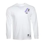 White Takashi Murakami ComplexCon x LA Lakers M&N Triangle L/S Tee