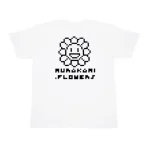 White Takashi Murakami Flower Emblem T-shirt