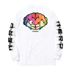 White Takashi Murakami NERD x TMKK x Complexcon L/S Tee Back View