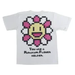 White Takashi Murakami NFT Holder Flower T-Shirt