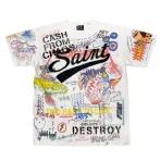White Takashi Murakami x SAINT Mxxxxxx Graphic T-shirt