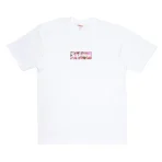 White Takashi Murakami x Supreme COVID-19 Relief Box Logo Tee