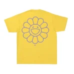 Yellow Takashi Murakami Flower T-shirt Back View
