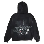 Black Cactus Jack X Fragment X Takashi Murakami Reborn Zip Hoodie Back