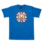 Blue Takashi Murakami Flowers MF T-shirt