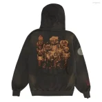 Brown Takashi Murakami x Travis Scott Cactus Jack Hollow Hoodie Back