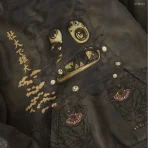 Brown Takashi Murakami x Travis Scott Cactus Jack Hollow Hoodie Front Design