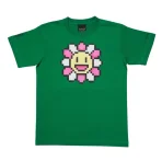 Green Takashi Murakami Flowers MF T-shirt