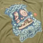 Olive Takashi Murakami x Travis Scott Cactus Jack Melted Utopia Dream Zodiac Tee Front