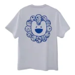 White NewJeans x Takashi Murakami Flower Tee Back