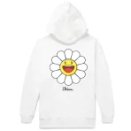 White Takashi Murakami x J Balvin Blanco Flower Hoodie Back