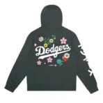 Charcoal Takashi Murakami Fanatics x Los Angeles Dodgers World Series 2025 Champs Hoodie Back