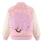 Pink Takashi Murakami x READYMADE Sakura Varsity Jacket Back